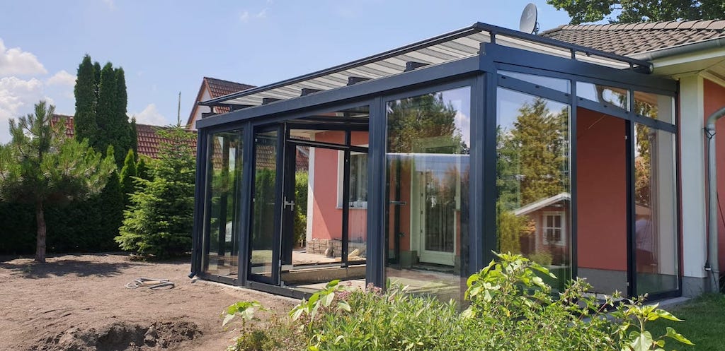 Wie wird ein Wintergarten aufgebaut?